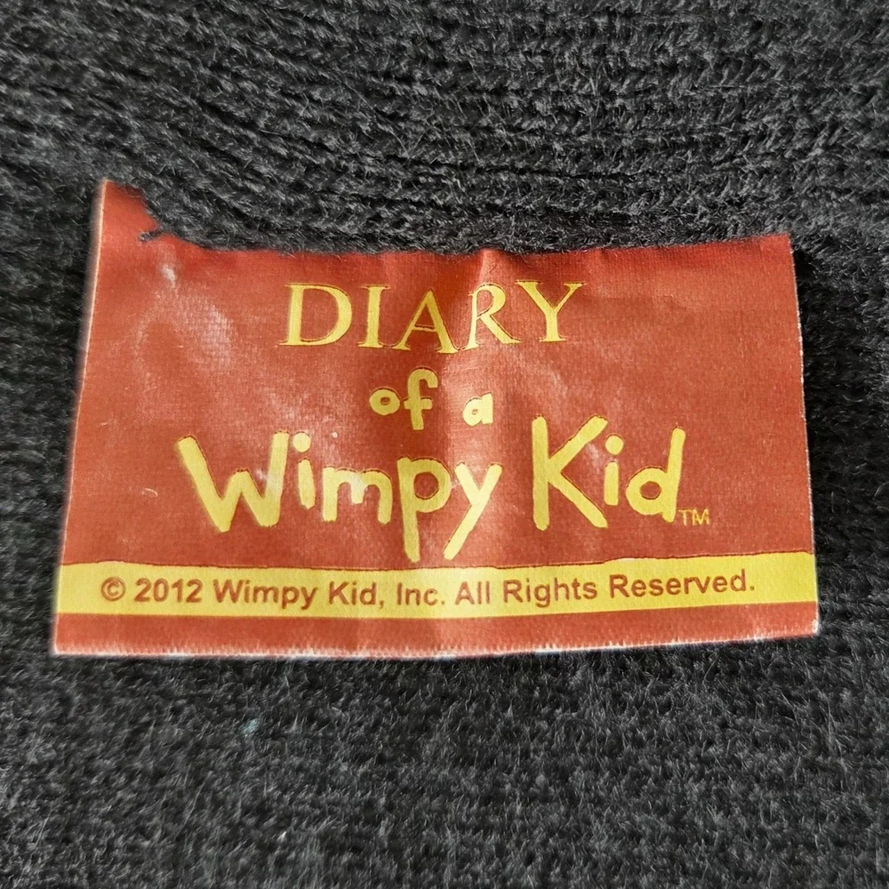 Official 2012 Diary of a Wimpy Kid Greg Heffley Graphic Beanie Black OS